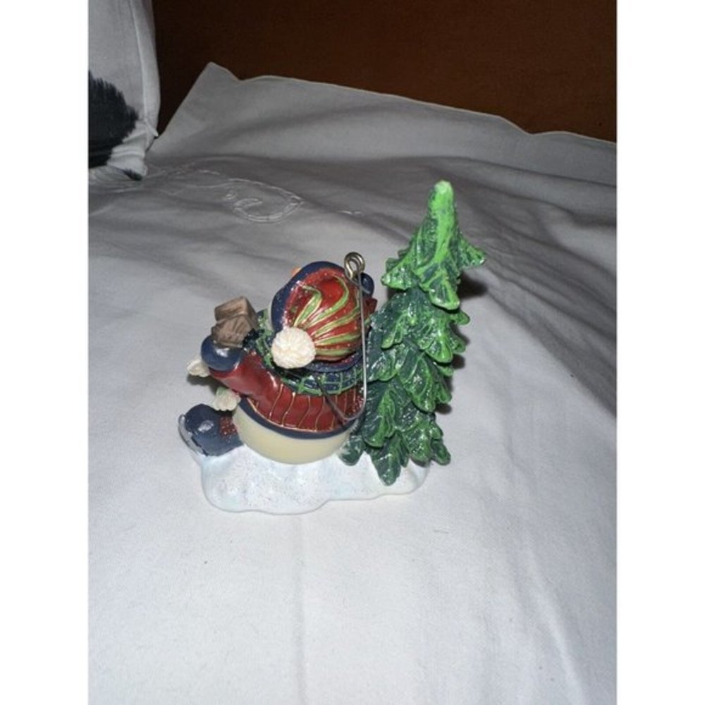 Vintage Home Interiors Ice Skating Snowman Ornament - Picture 5 of 5